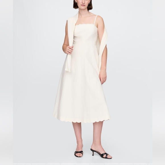 GAP Dresses & Skirts - GAP Cream A-Line Midi dress